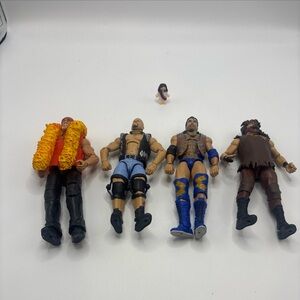Mattel WWE Wrestling Figures. Hulk Hogan, Steve Austin, Razor Ramon, Mankind.